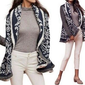 ANTHROPOLOGIE Sleeping On Snow- Snow Dreams Sweater Jacket